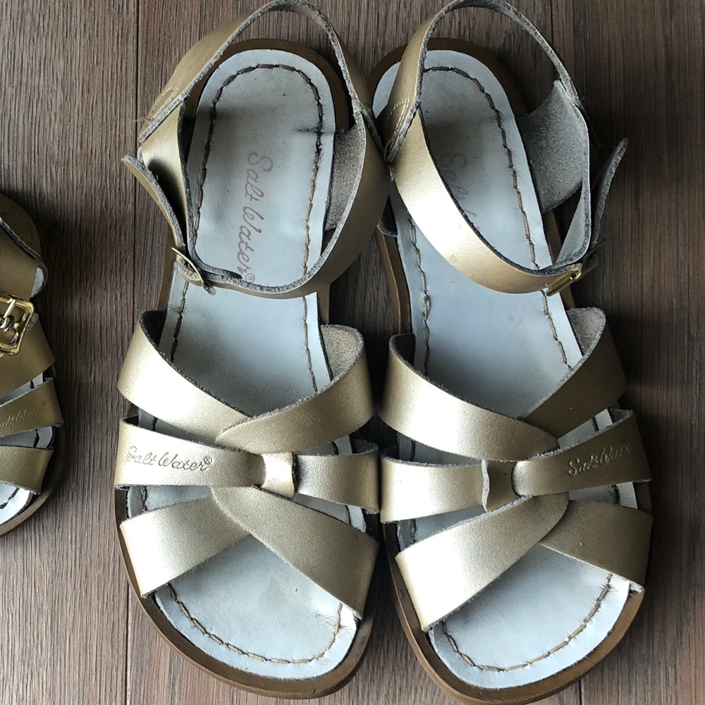 Gold Saltwater Sandals
